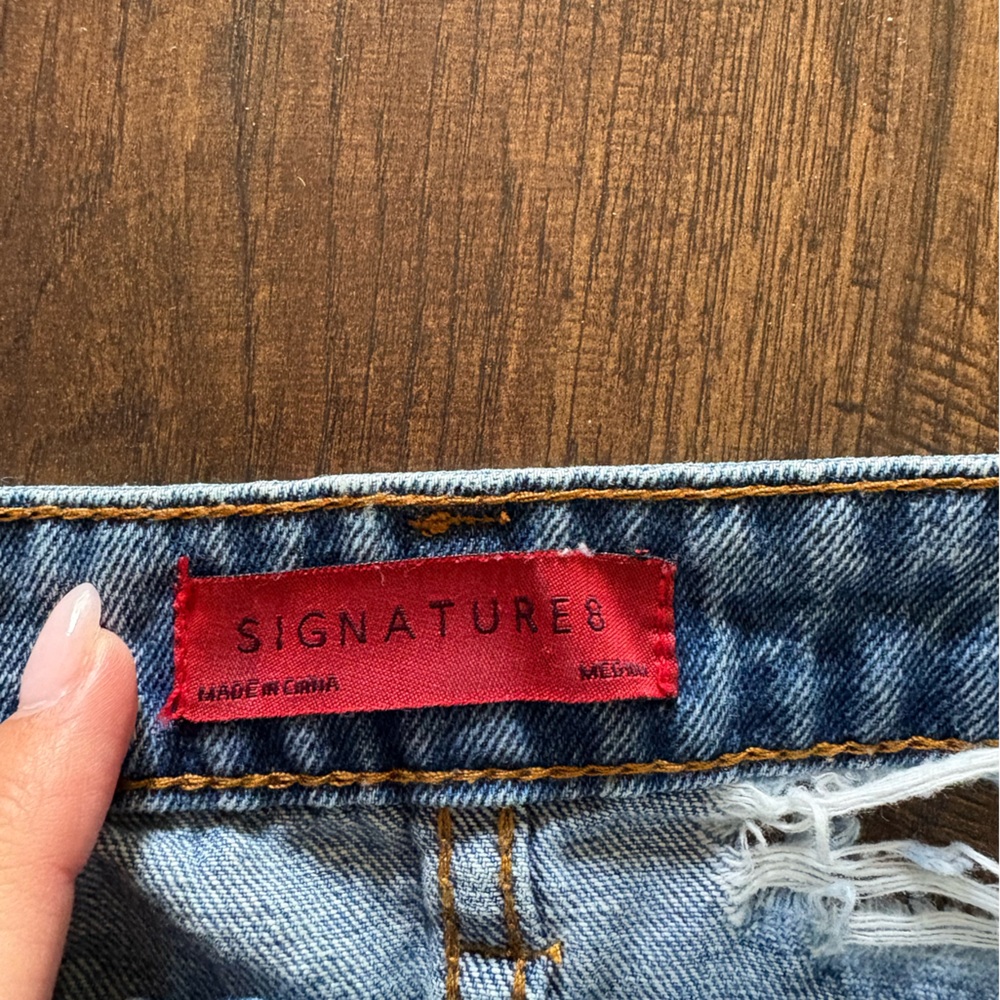 Signature8 Ripped Denim Skirt - Picture 2 of 3